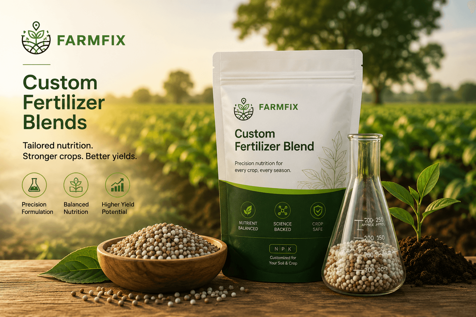 FarmFix custom fertilizer blends