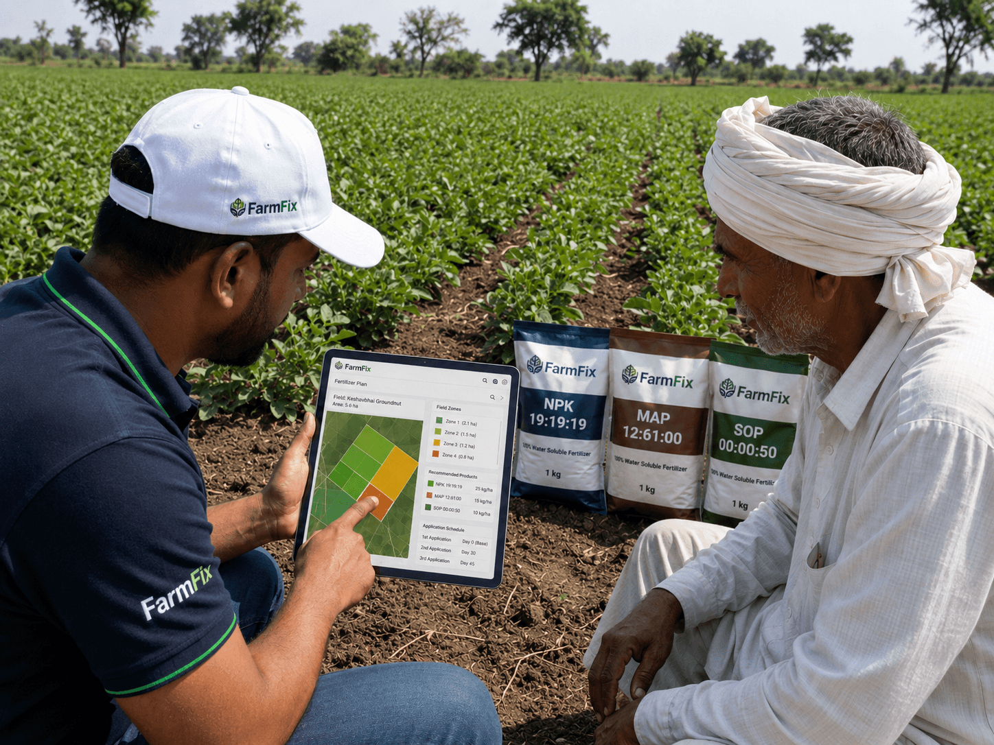 Custom Fertilizer Planning field workflow