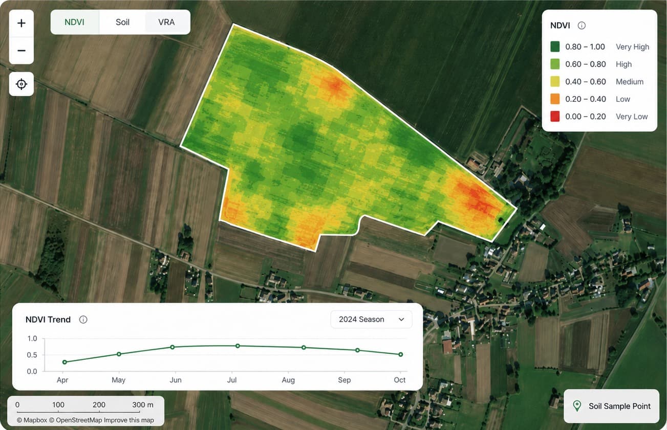 Farm & Field Geo-Spatial Mapping field workflow