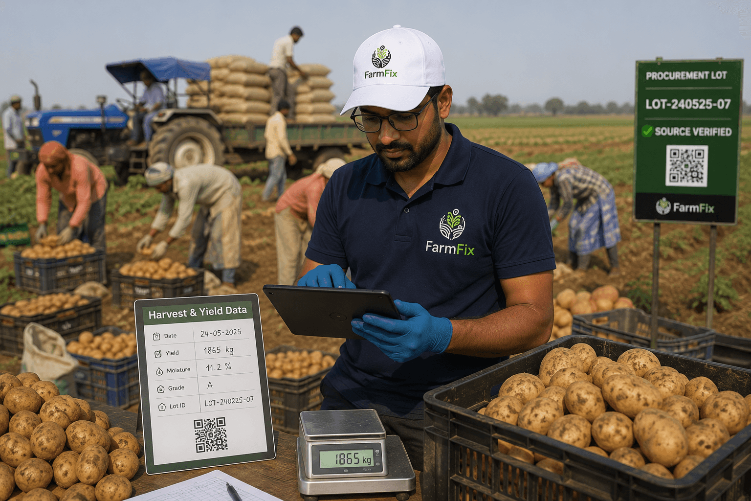 Harvest & Yield Data field workflow